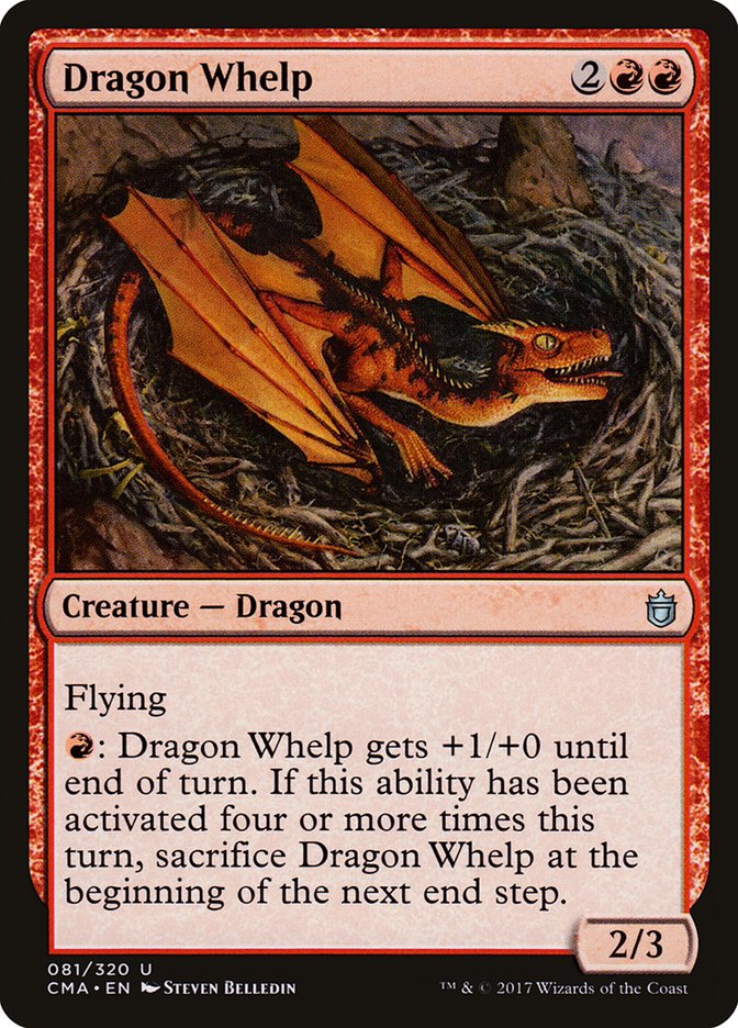 Magic the Gathering Card - Dragon Whelp - MTG Circle