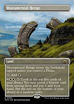 Magic the Gathering Card - Monumental Henge - MTG Circle