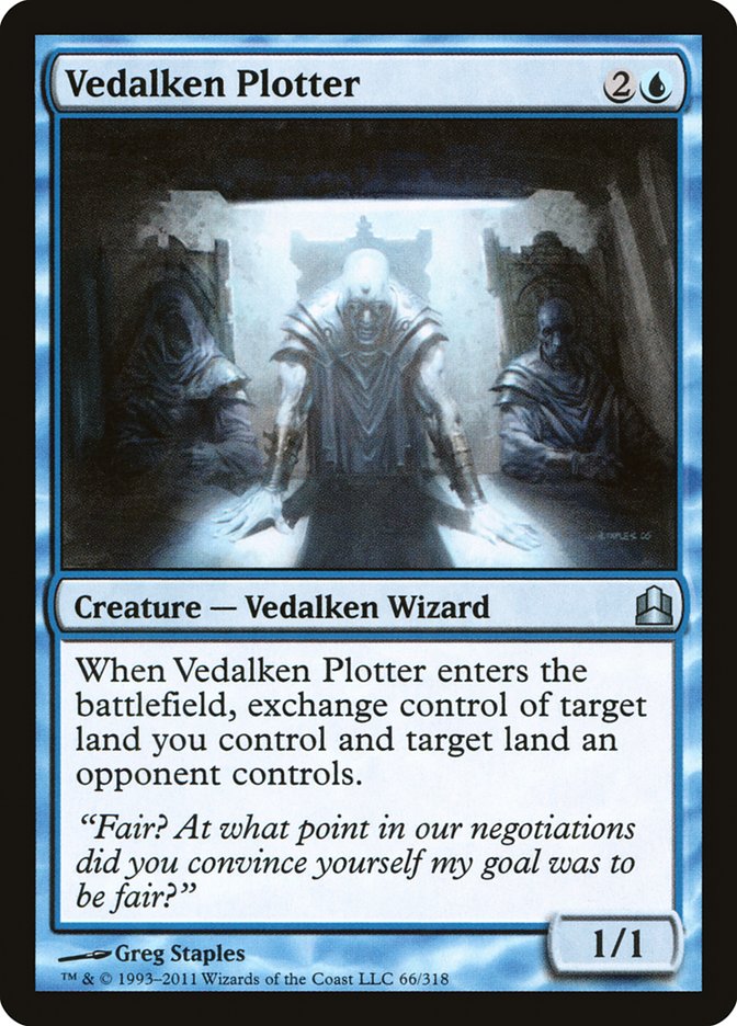 Magic the Gathering Card - Vedalken Plotter - MTG Circle