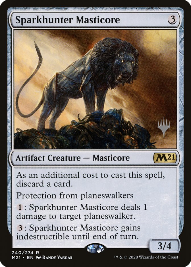 Magic the Gathering Card - Sparkhunter Masticore - MTG Circle