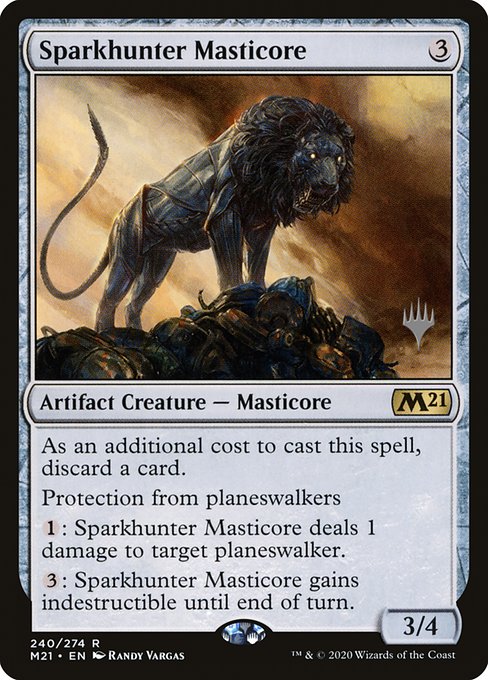 Magic the Gathering Card - Sparkhunter Masticore - MTG Circle