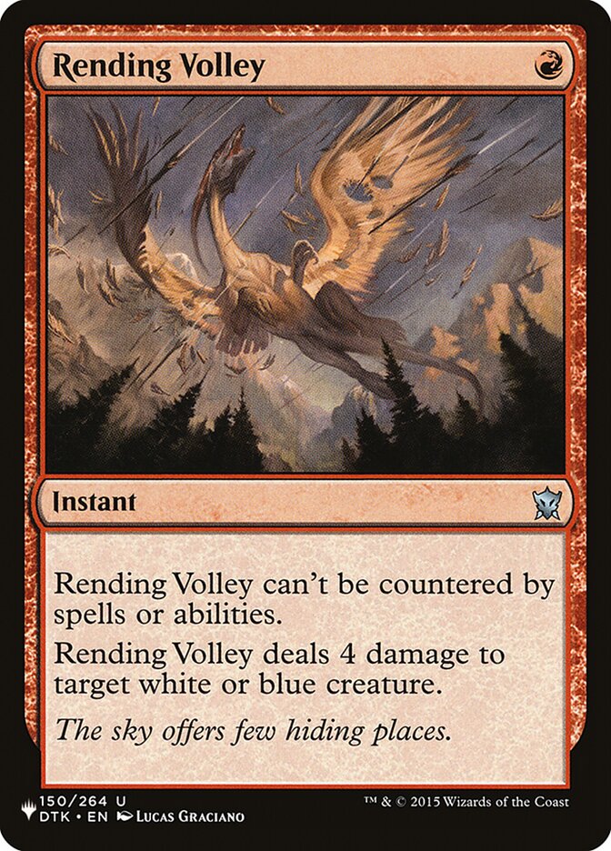 Magic the Gathering Card - Rending Volley - MTG Circle