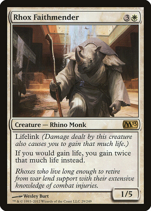 Magic the Gathering Card - Rhox Faithmender - MTG Circle