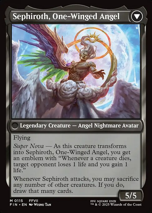 Magic the Gathering Card - Sephiroth, One-Winged Angel - MTG Circle