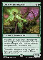 Magic the Gathering Card - Druid of Purification - MTG Circle