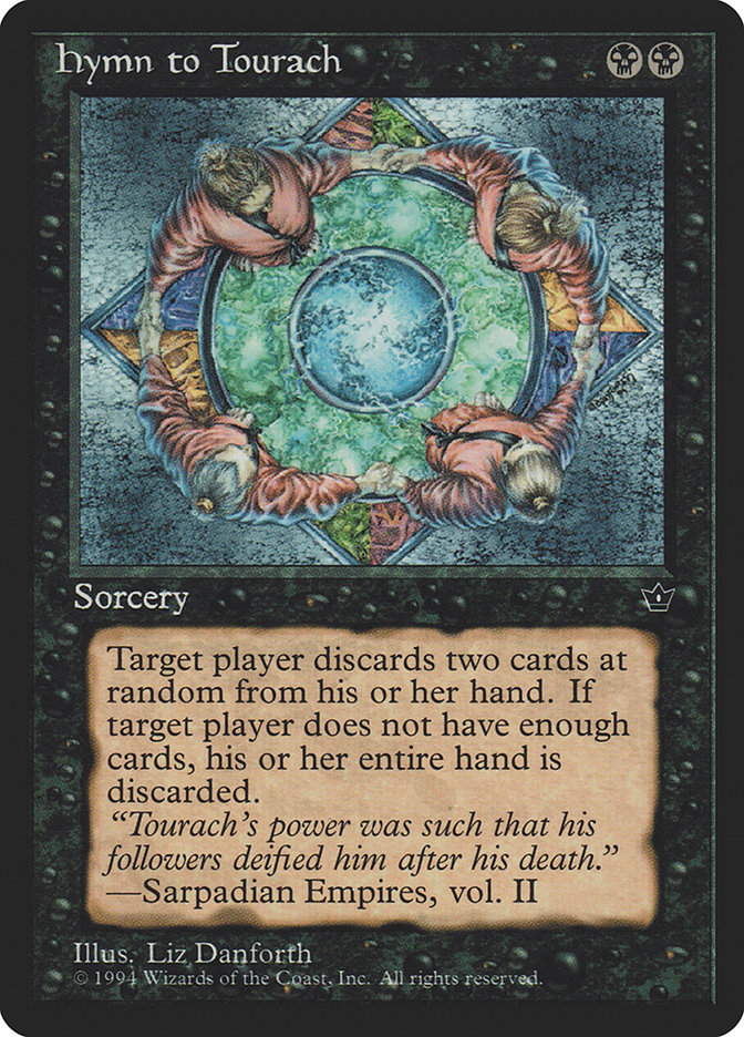 Magic the Gathering Card - Hymn to Tourach - MTG Circle