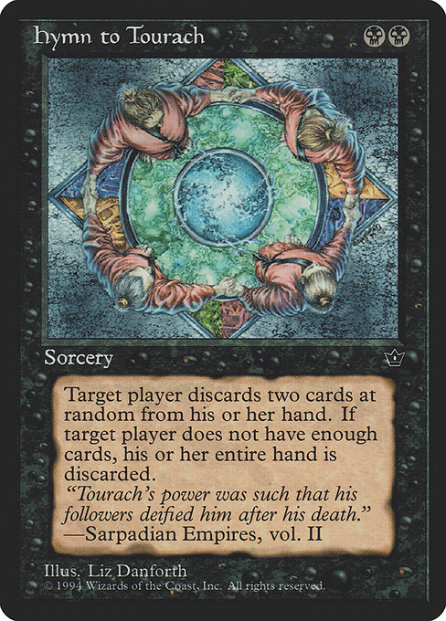 Magic the Gathering Card - Hymn to Tourach - MTG Circle