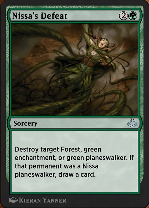 Magic the Gathering Card - Nissa's Defeat - MTG Circle
