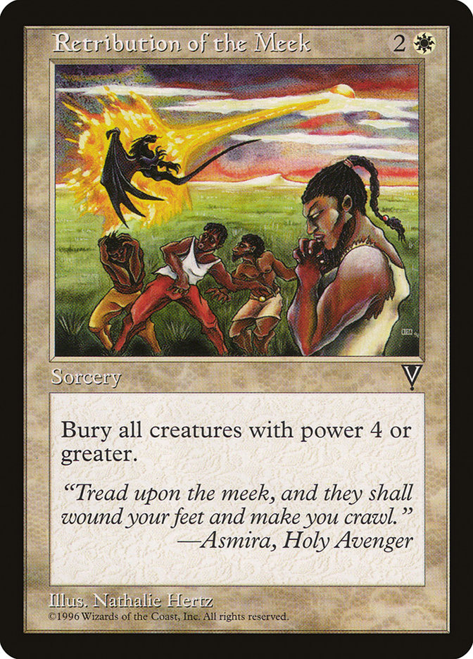 Magic the Gathering Card - Retribution of the Meek - MTG Circle