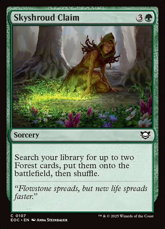 Magic the Gathering Card - Skyshroud Claim - MTG Circle