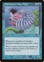 Magic the Gathering Card - Chambered Nautilus - MTG Circle
