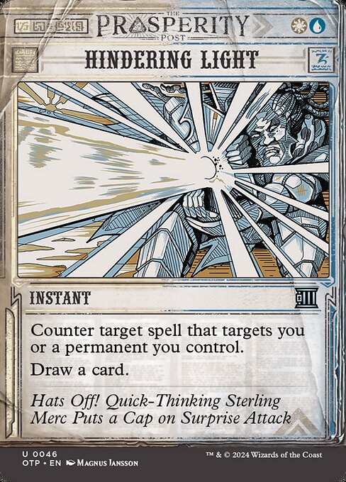 Magic the Gathering Card - Hindering Light - MTG Circle