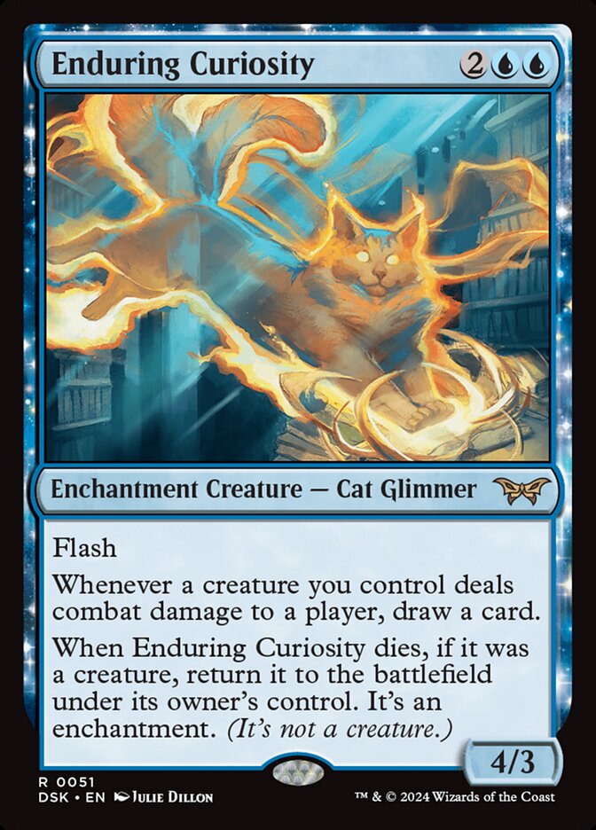 Magic the Gathering Card - Enduring Curiosity - MTG Circle