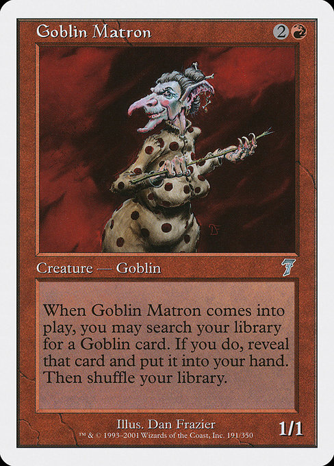Magic the Gathering Card - Goblin Matron - MTG Circle
