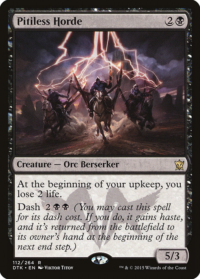 Magic the Gathering Card - Pitiless Horde - MTG Circle