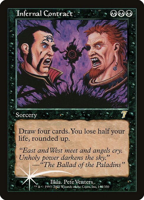 Magic the Gathering Card - Infernal Contract - MTG Circle