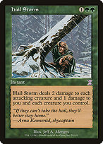 Magic the Gathering Card - Hail Storm - MTG Circle