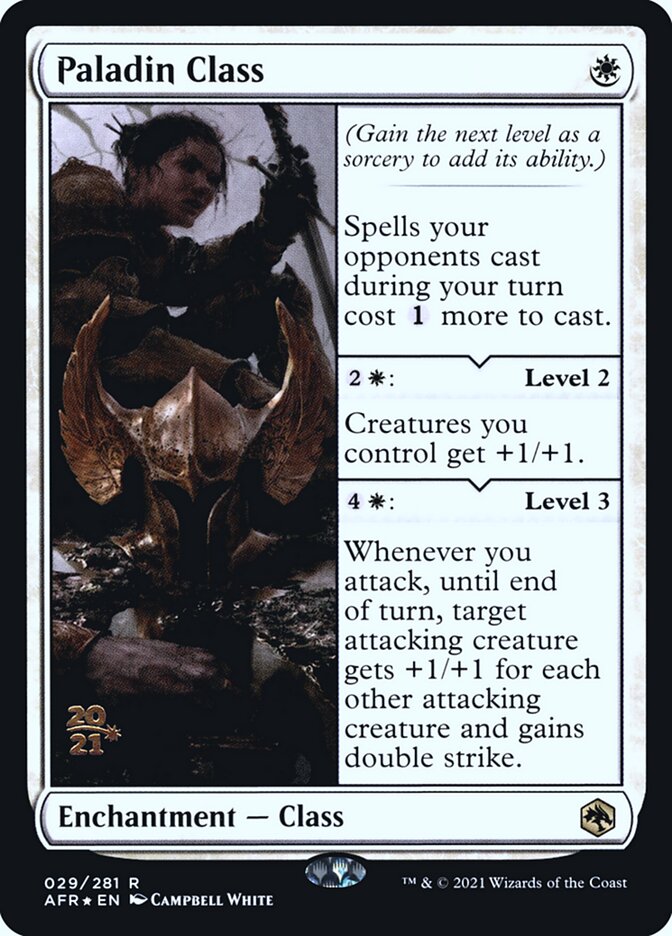Magic the Gathering Card - Paladin Class - MTG Circle