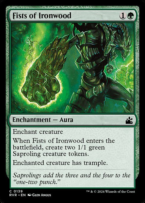 Magic the Gathering Card - Fists of Ironwood - MTG Circle