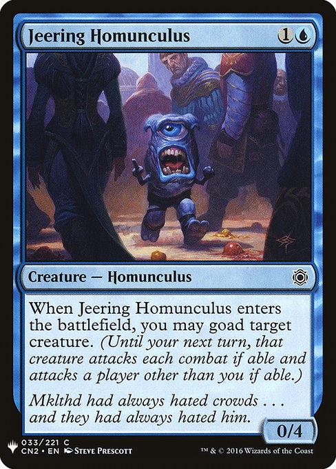 Magic the Gathering Card - Jeering Homunculus - MTG Circle