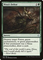 Magic the Gathering Card - Nissa's Defeat - MTG Circle