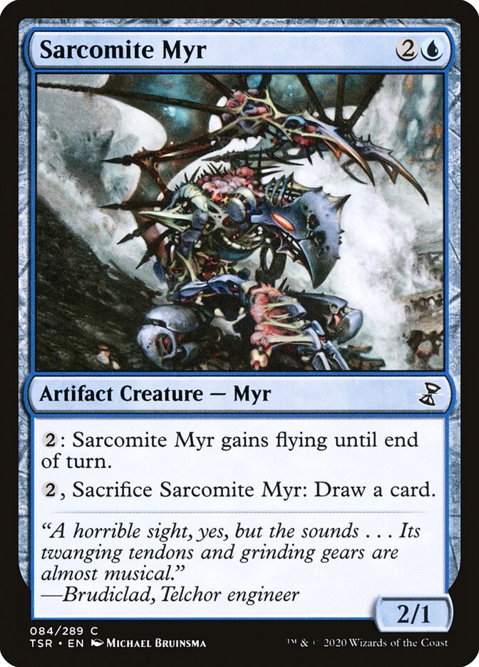 Magic the Gathering Card - Sarcomite Myr - MTG Circle
