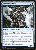 Magic the Gathering Card - Sarcomite Myr - MTG Circle
