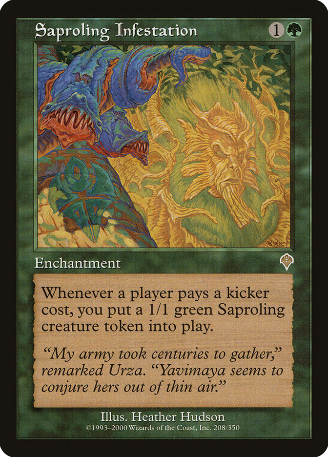 Magic the Gathering Card - Saproling Infestation - MTG Circle