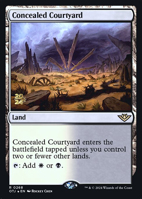 Magic the Gathering Card - Concealed Courtyard - MTG Circle