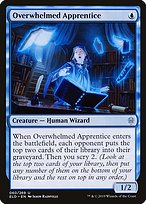 Magic the Gathering Card - Overwhelmed Apprentice - MTG Circle