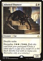 Magic the Gathering Card - Adorned Pouncer - MTG Circle