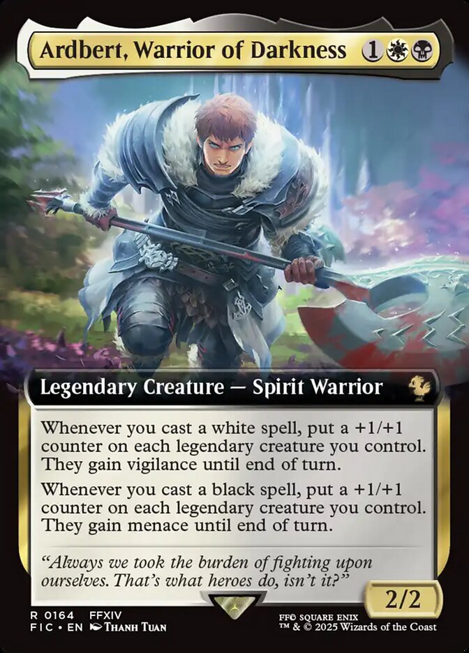 Magic the Gathering Card - Ardbert, Warrior of Darkness - MTG Circle