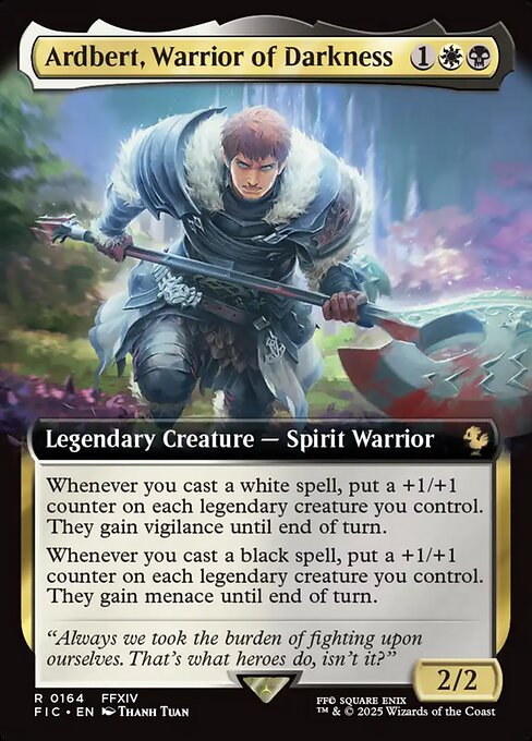 Magic the Gathering Card - Ardbert, Warrior of Darkness - MTG Circle