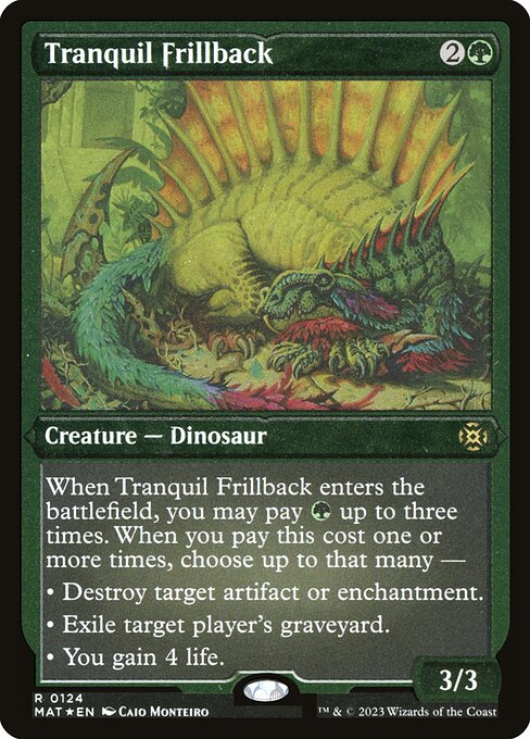 Magic the Gathering Card - Tranquil Frillback - MTG Circle