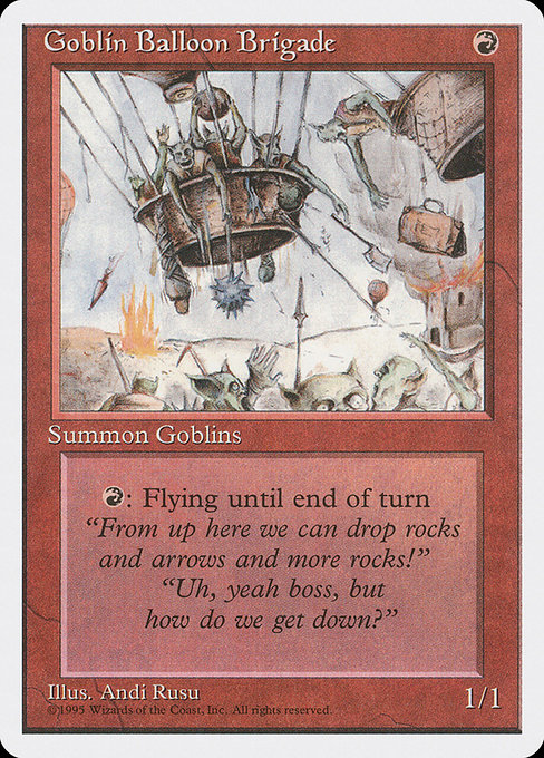 Magic the Gathering Card - Goblin Balloon Brigade - MTG Circle