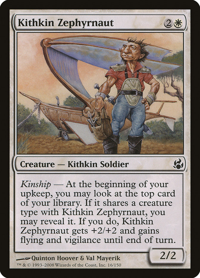 Magic the Gathering Card - Kithkin Zephyrnaut - MTG Circle