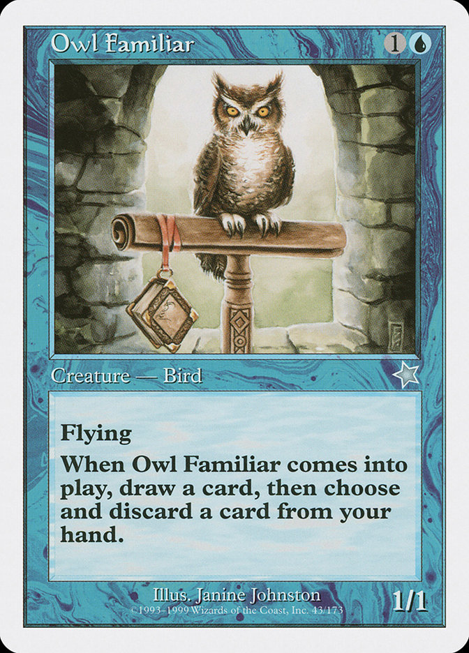 Magic the Gathering Card - Owl Familiar - MTG Circle