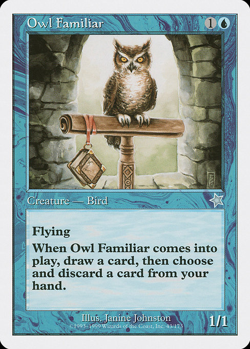 Magic the Gathering Card - Owl Familiar - MTG Circle