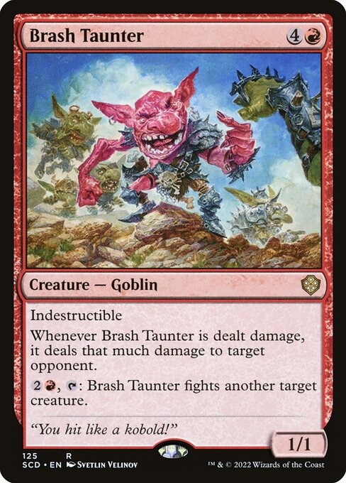 Magic the Gathering Card - Brash Taunter - MTG Circle