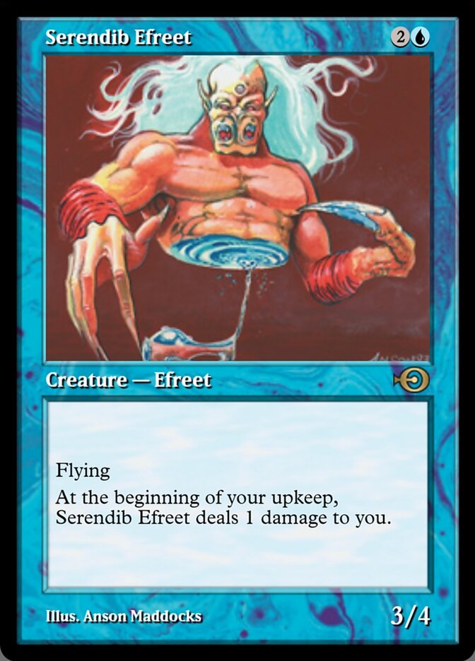 Magic the Gathering Card - Serendib Efreet - MTG Circle