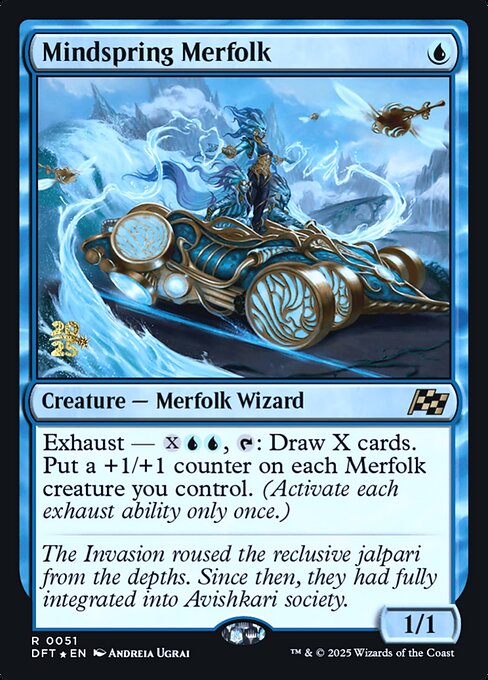 Magic the Gathering Card - Mindspring Merfolk - MTG Circle