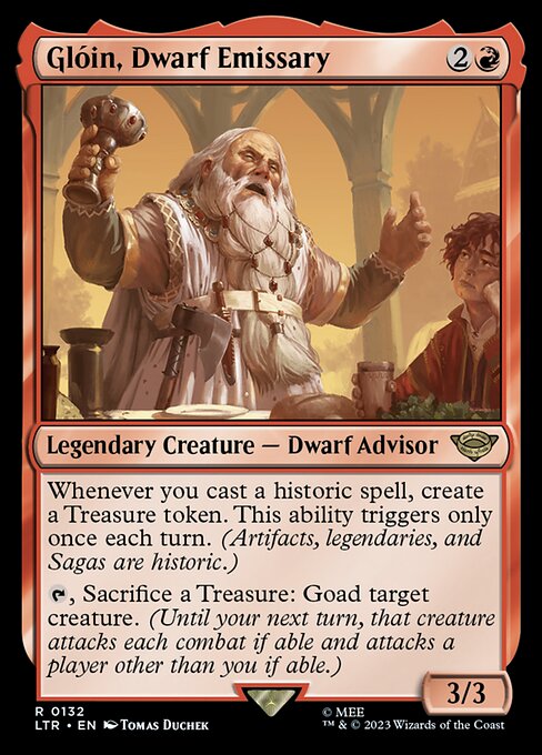 Magic the Gathering Card - Glóin, Dwarf Emissary - MTG Circle