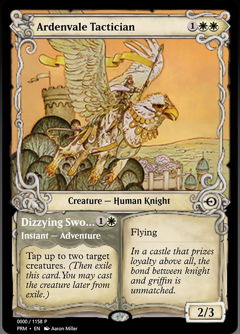 Magic the Gathering Card - Ardenvale Tactician // Dizzying Swoop - MTG Circle