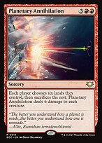Magic the Gathering Card - Planetary Annihilation - MTG Circle
