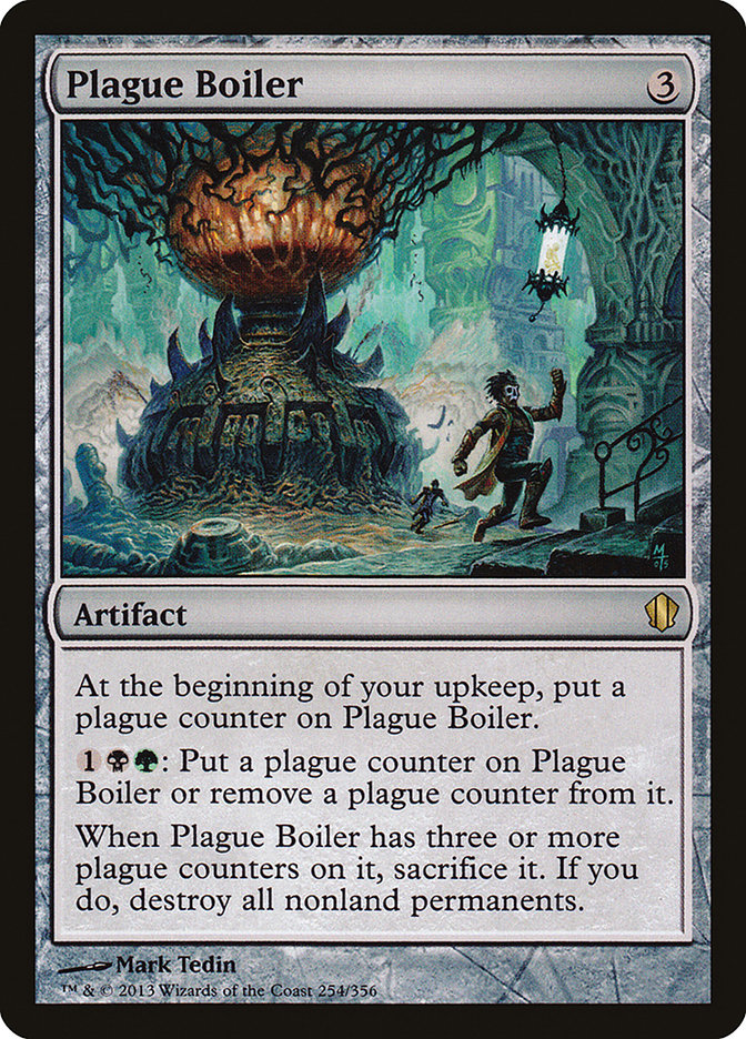 Magic the Gathering Card - Plague Boiler - MTG Circle