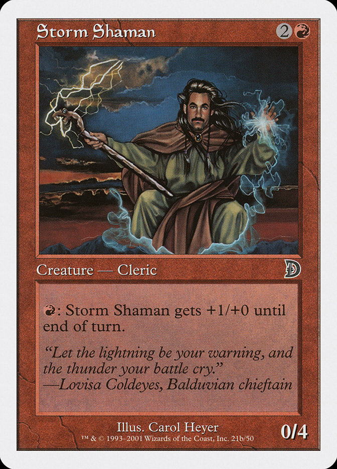 Magic the Gathering Card - Storm Shaman - MTG Circle