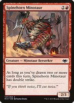 Magic the Gathering Card - Spinehorn Minotaur - MTG Circle