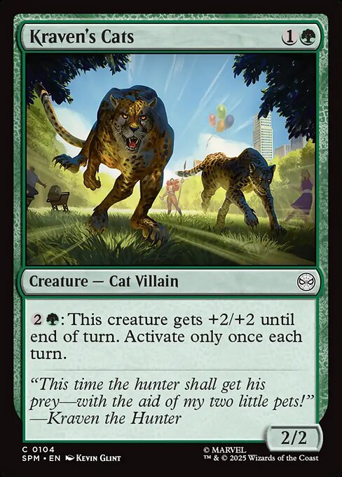 Magic the Gathering Card - Kraven's Cats - MTG Circle