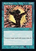 Magic the Gathering Card - Spell Blast - MTG Circle