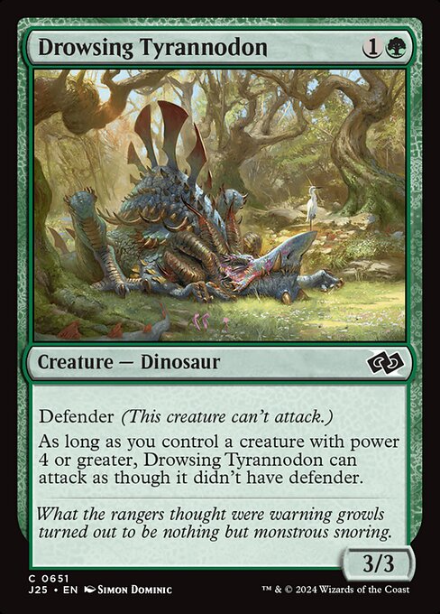 Magic the Gathering Card - Drowsing Tyrannodon - MTG Circle